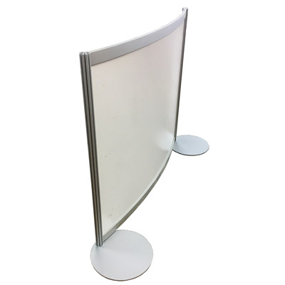 Systemstellwand R8 mit drehbarem Tellerfuß