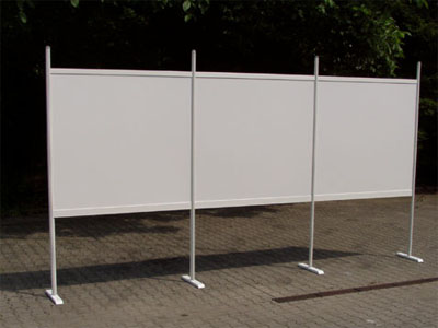 Systemstellwand R8 mit Auslegefuß