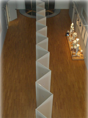 Systemstellwand R8 Winkelaufbau