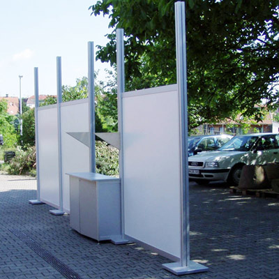 Stellwand System II Vierecksttze